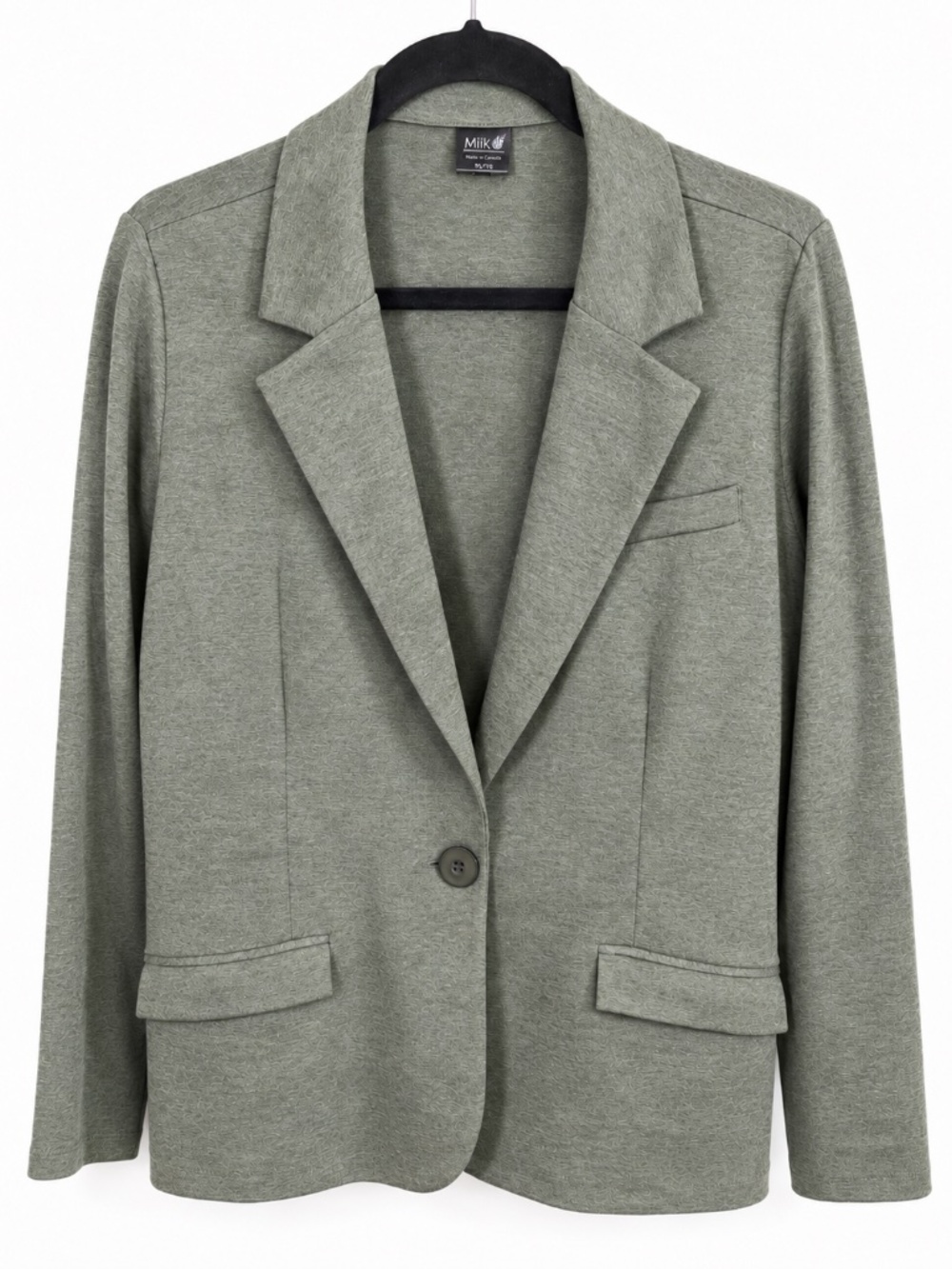 Miik Sienna Stretchy Girlfriend Blazer Sage Melange - XL - NWOT